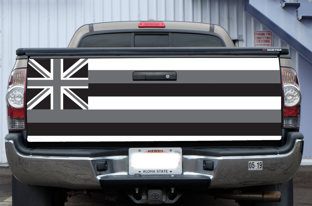 Hawaii Grey Flag Tail Gate Wrap (Tacoma 05-19)