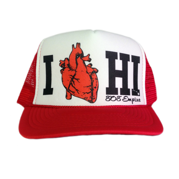 *HI Love" Trucker By 808