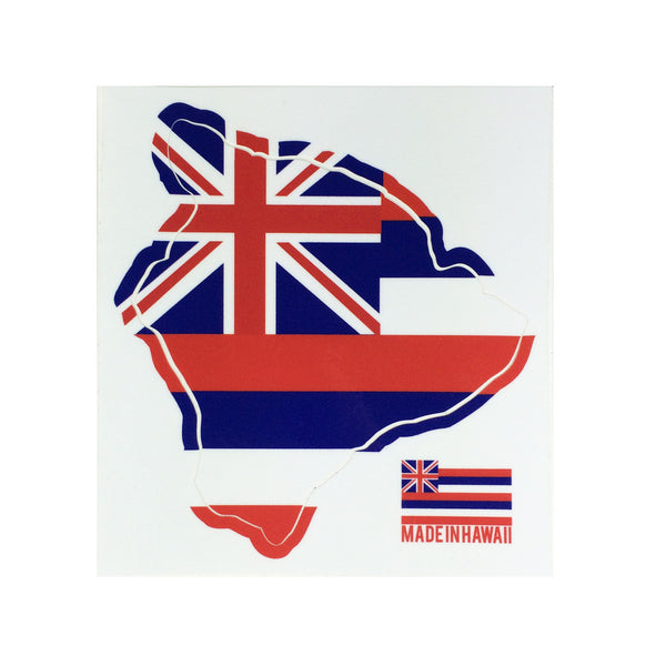 Flag Big Island 6" Diecut Sticker