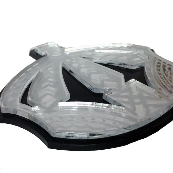 "Royalty Crown" Plexi-Decal By Island Silver (Silver on black)