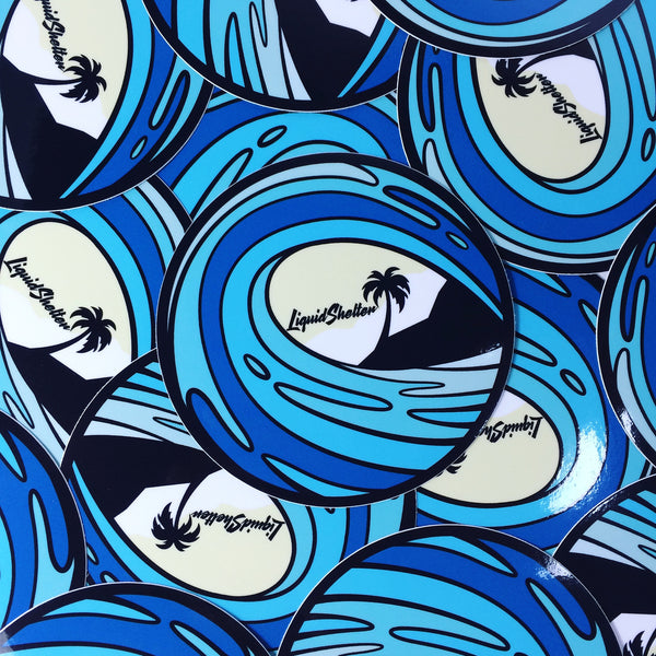 Liquid Shelter Wave Sticker