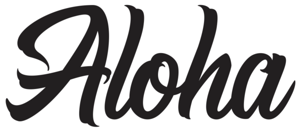 Aloha Hug Diecut Sticker
