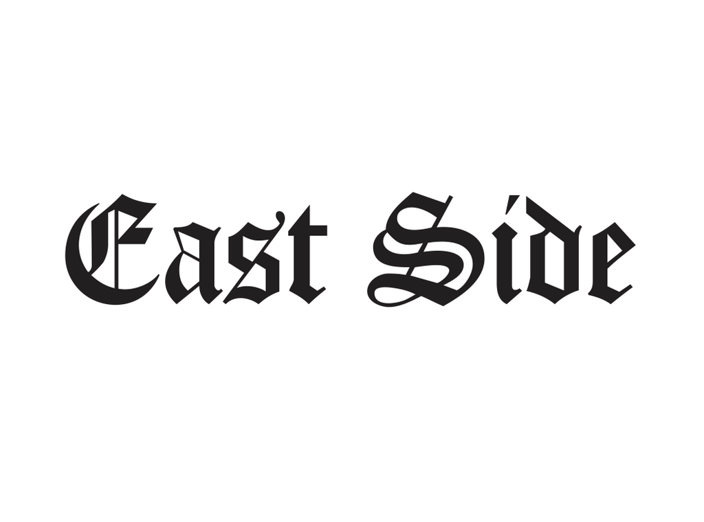 East Side Old E Diecut