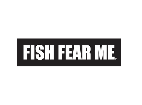 Fish Fear Me Sticker