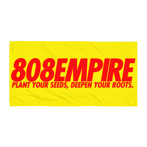 "Slacker " Yellow/Red Towel by 808 Empire